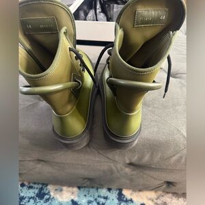 GIVENCHY ARMY GREEN COMBAT BOOTS